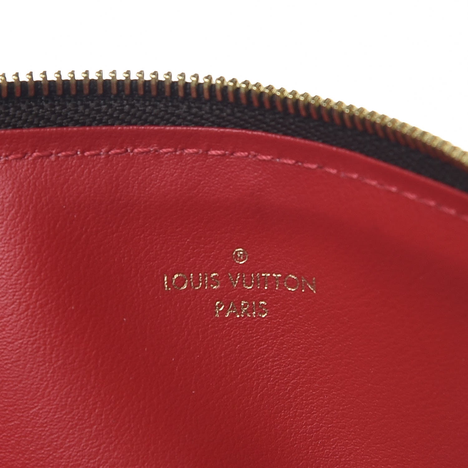 Louis Vuitton Damier Ebene Felicie Chain Wallet Zippered Insert 6 of 6