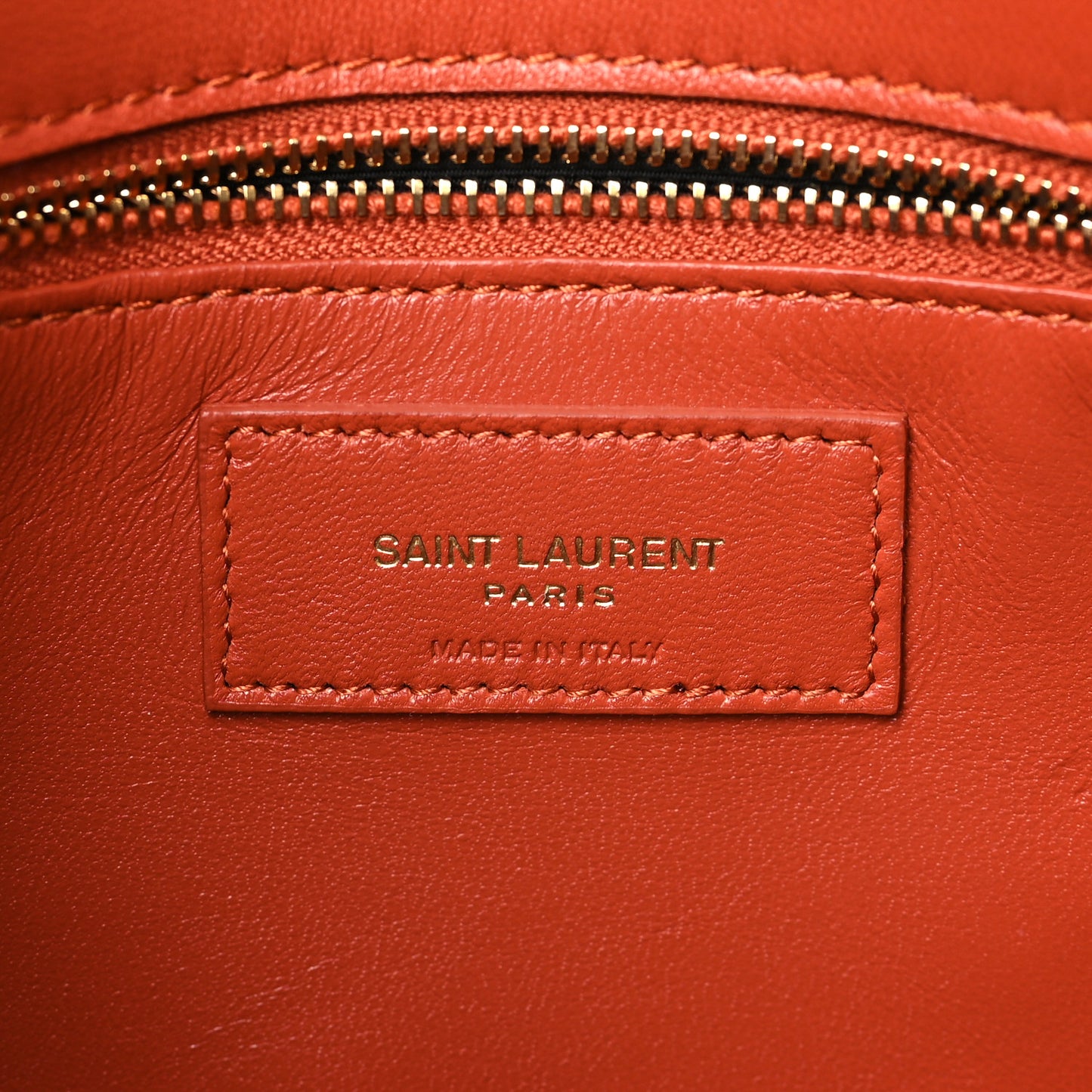 Smooth Calfskin Le Maillon Satchel Orange