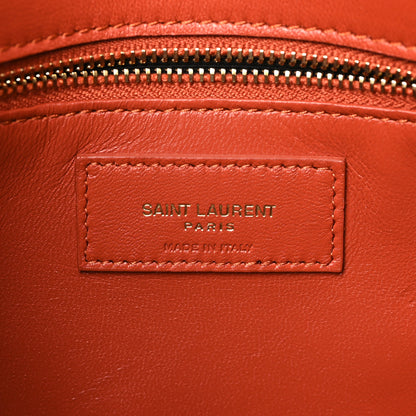 Saint Laurent Smooth Calfskin Le Maillon Satchel Orange 6 of 8