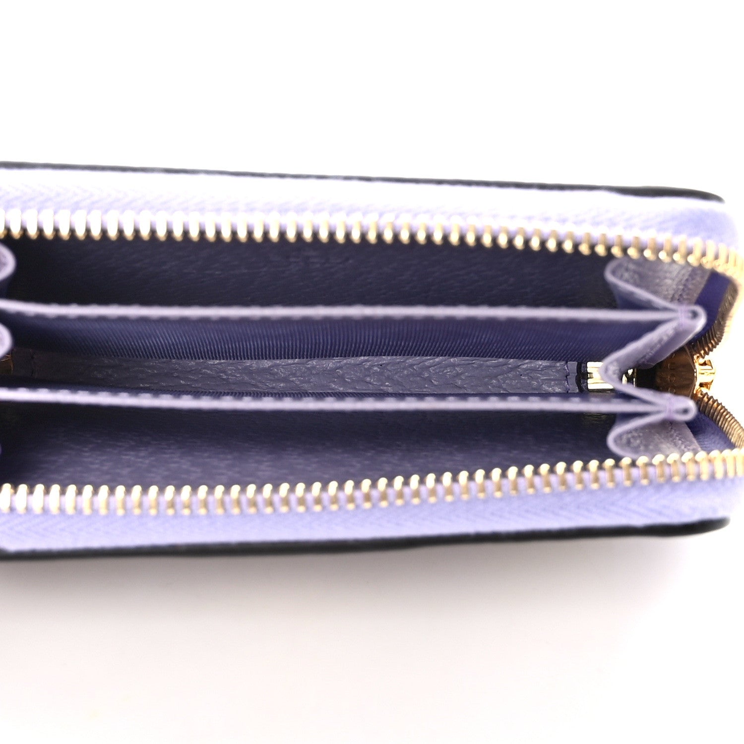 Gucci Monogram Jumbo GG Textured Dollar Calfskin Ophidia Key Card Case Beige Lapis 5 of 7
