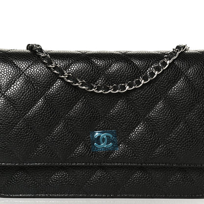 Chanel Caviar Quilted Wallet On Chain WOC Black 8 of 13