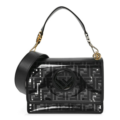 Fendi TPU FF Vitello Century F is Fendi Kan I Shoulder Bag Black 1 of 8