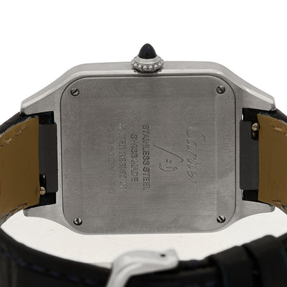 Cartier Stainless Steel Alligator 31.4mm Santos Dumont Quartz Watch 4 of 5