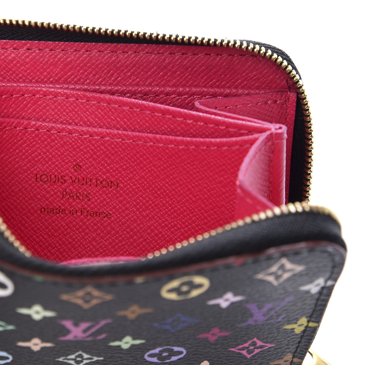 Monogram Multicolor Zippy Coin Purse Black Grenade