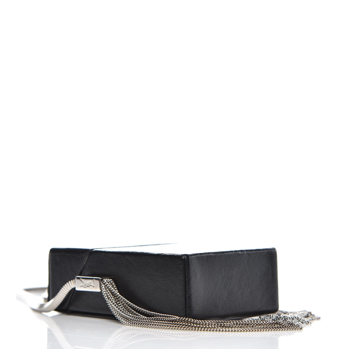 Lambskin Smoking Box Crossbody Black