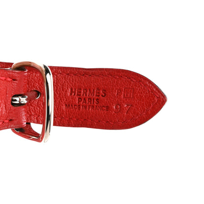 Hermes Chevre Mysore Trim 24 Rouge Vif 6 of 8