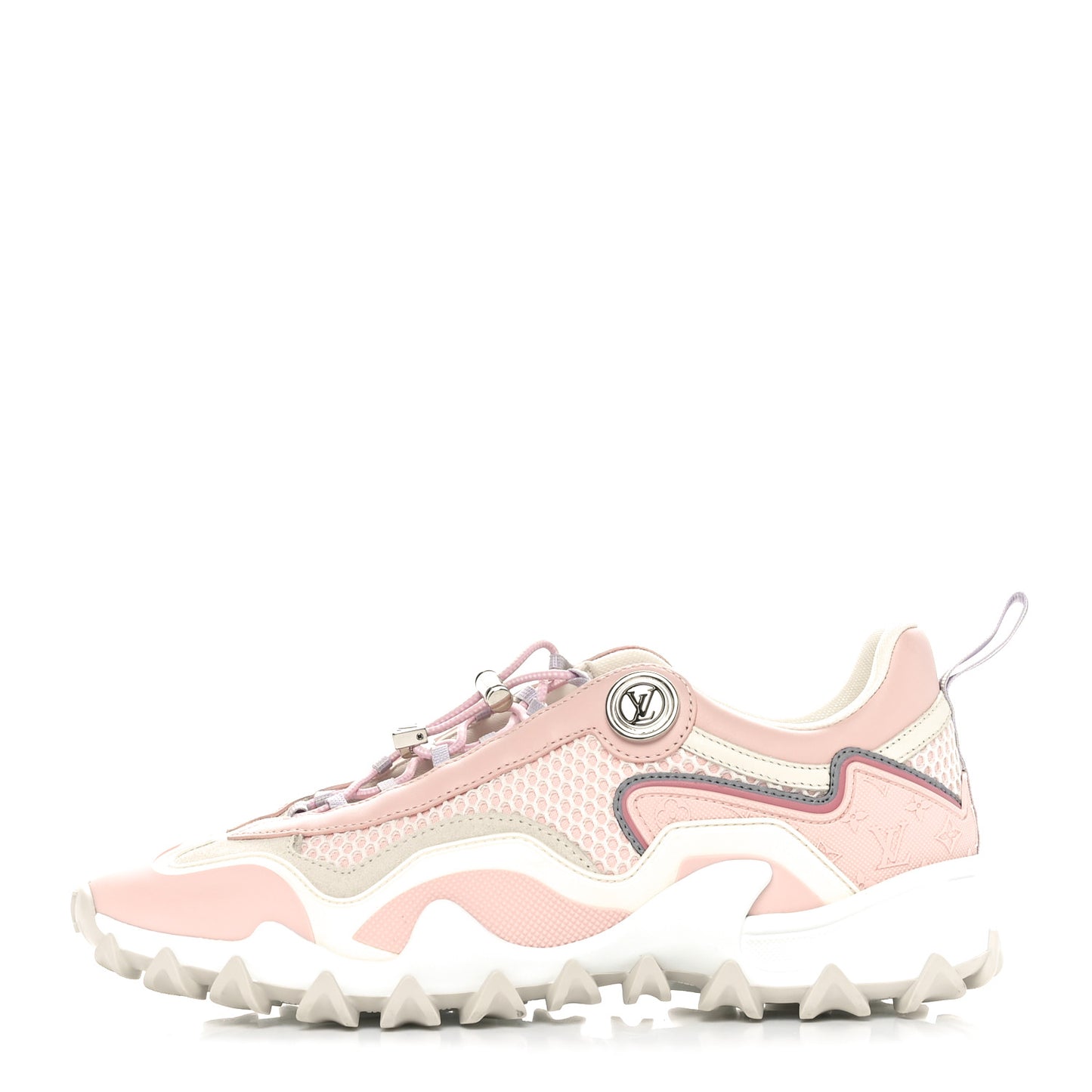 Technical Fabric LV Rush Sneakers 37 Pink