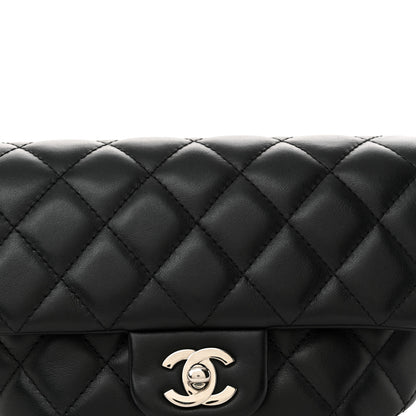 Chanel Calfskin Quilted CC Uniform Flap Belt Bag Black 9 of 11