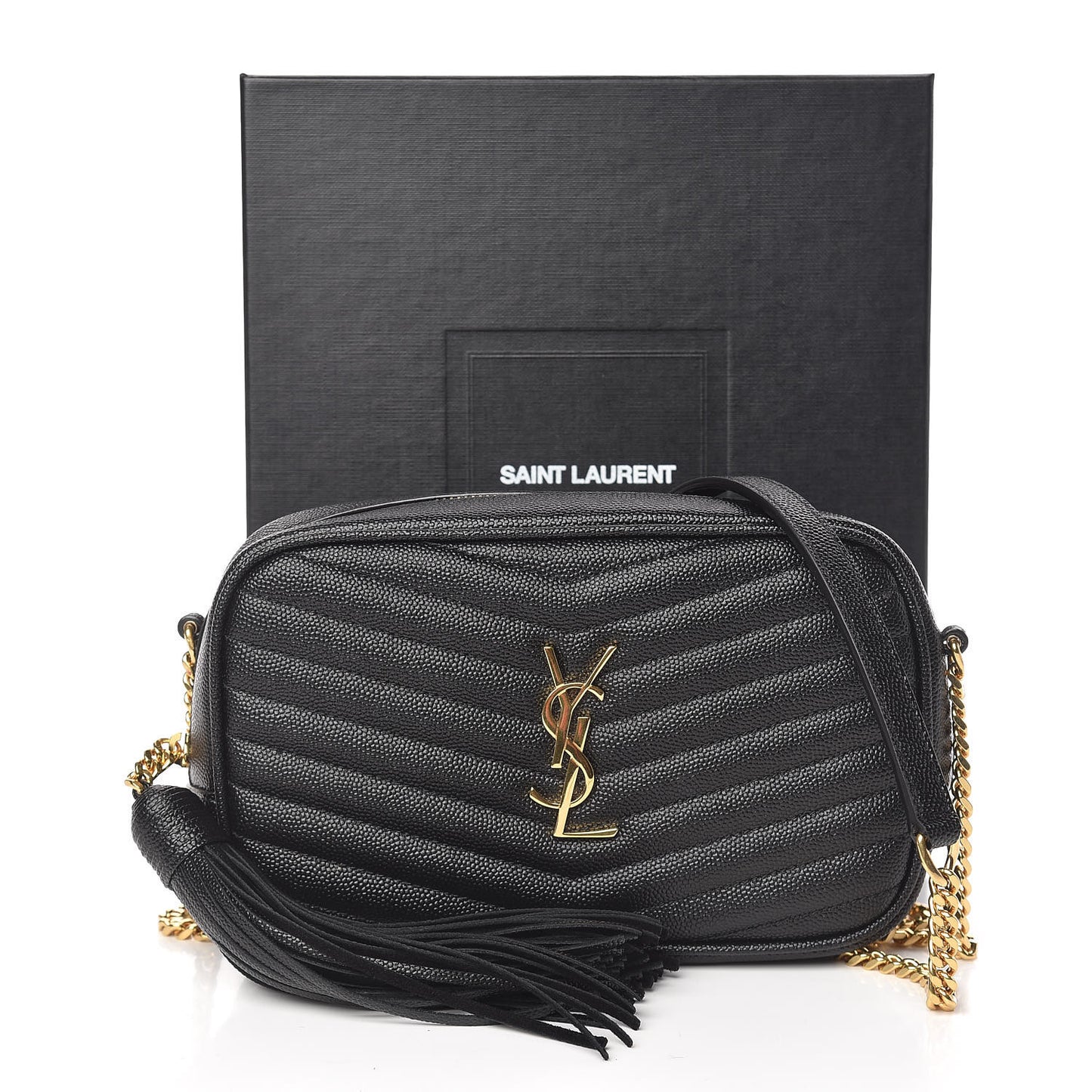Grain De Poudre Matelasse Monogram Mini Lou Camera Bag Black