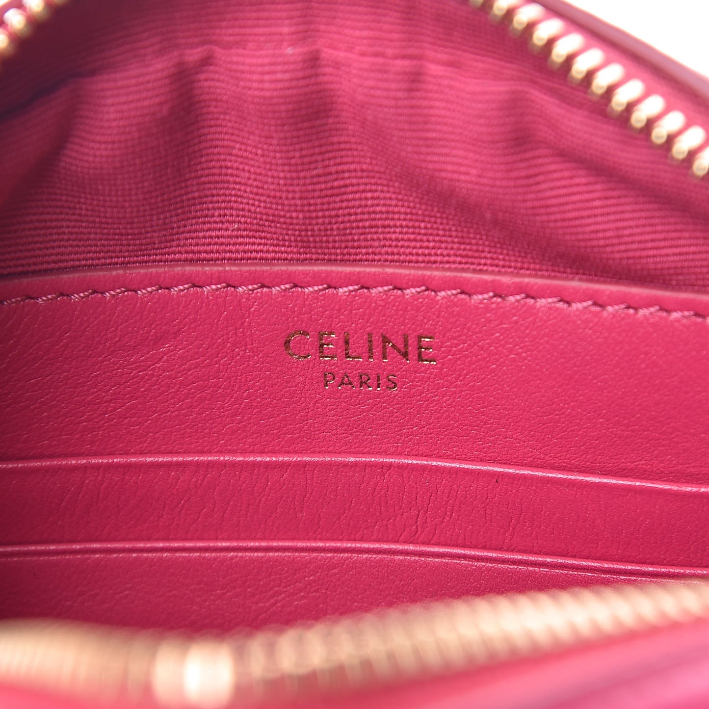 Calfskin Quilted Small C Charm Bag Pink