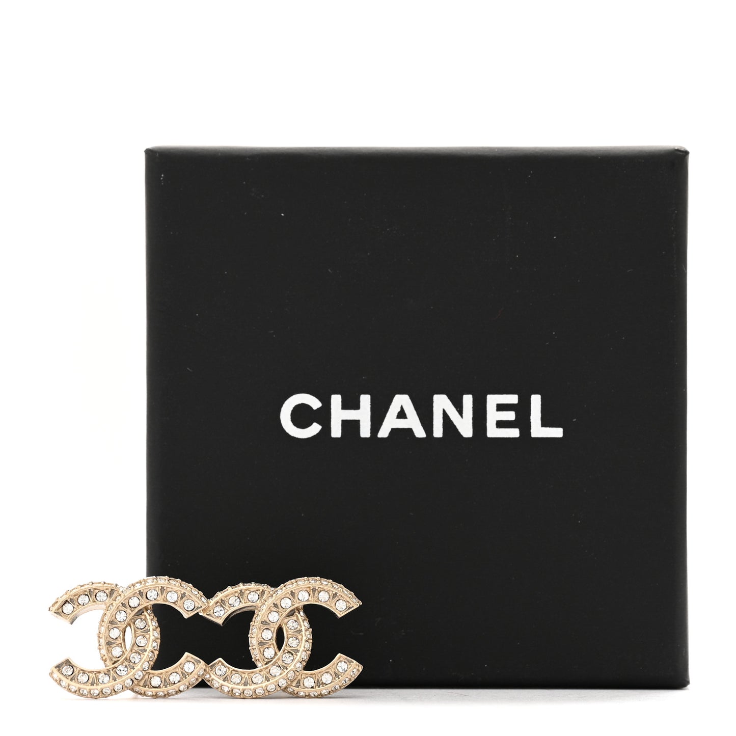 Crystal CC Earrings Gold