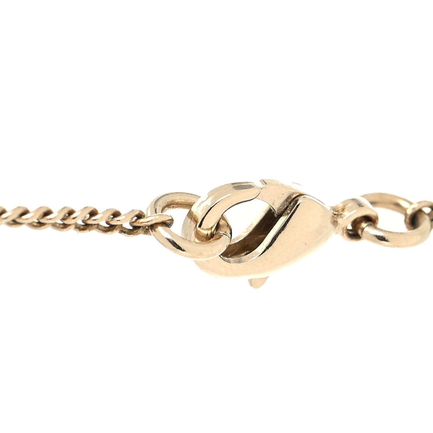 Chanel Baguette Crystal High Society CC Pendant Necklace Gold 4 of 5