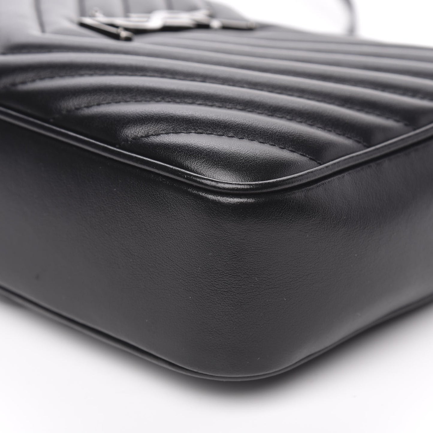 Calfskin Matelasse Monogram Lou Camera Bag Black