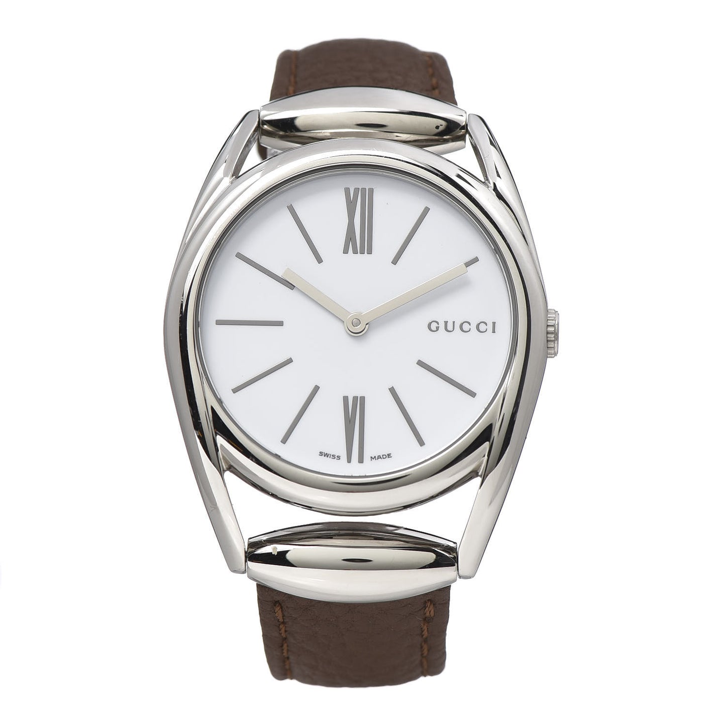 Stainless Steel Calfskin 34mm Horsebit Quartz Watch