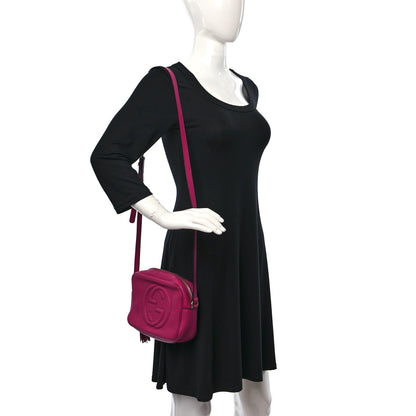 Gucci Cellarius Calfskin Small Soho Disco Bag Bright Bouganville 2 of 11