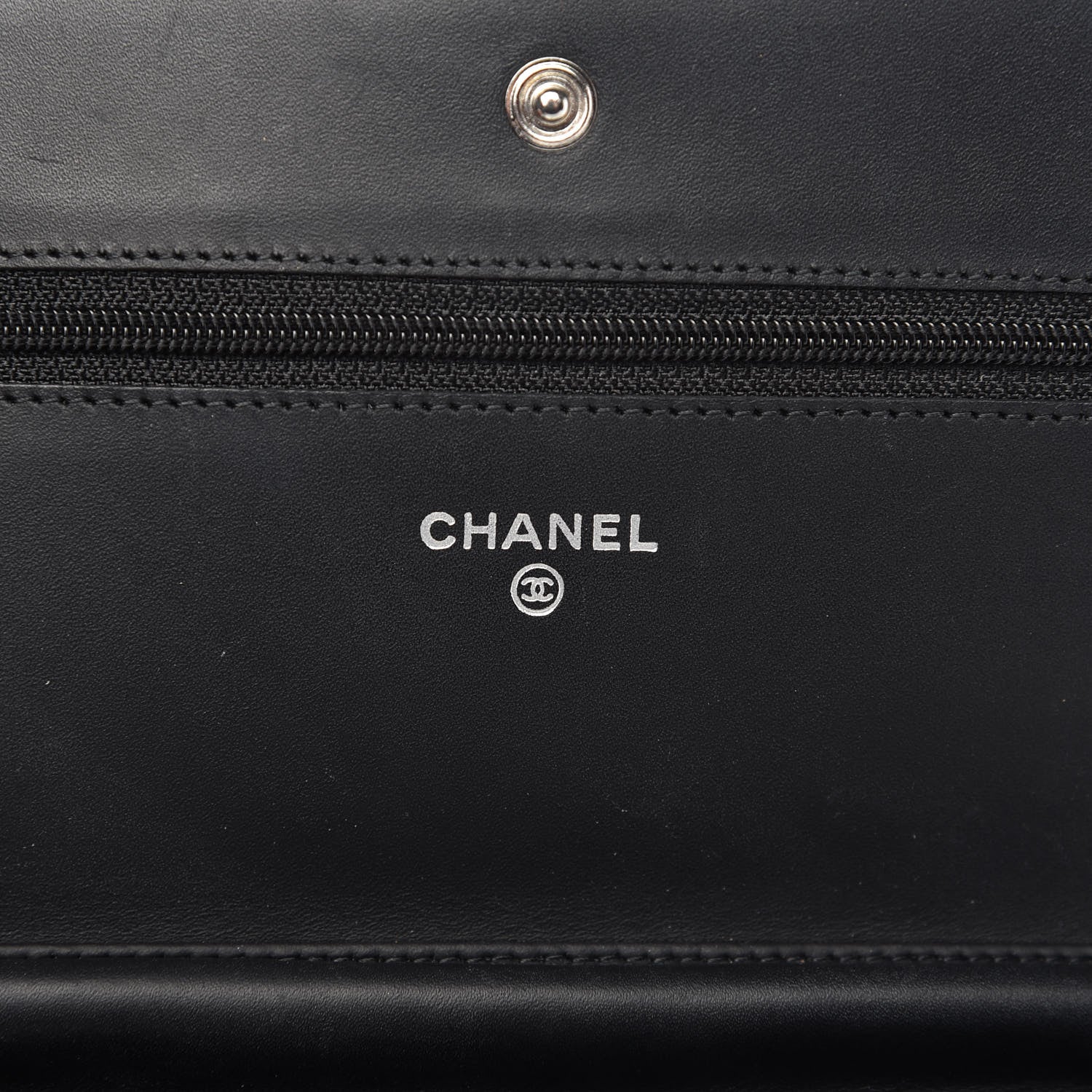 Chanel Caviar Timeless CC Wallet On Chain WOC Black 8 of 10