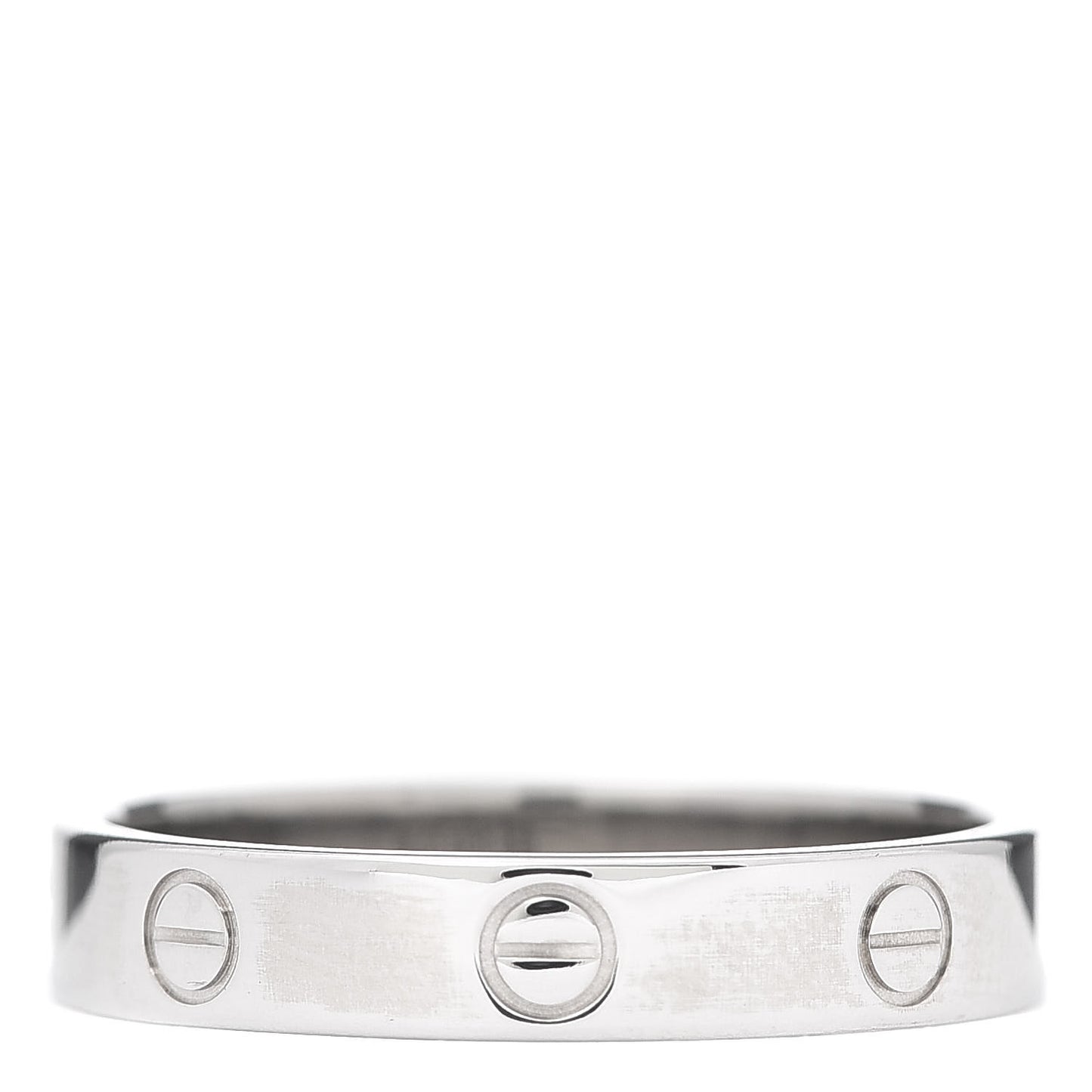 18K White Gold 3.5mm LOVE Wedding Band Ring 60 9