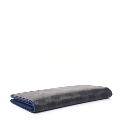 Louis Vuitton Damier Graphite Brazza Wallet Bleu Neon 5 of 13