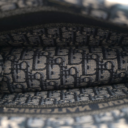 Christian Dior Oblique Small Book Tote Blue Multicolor 4 of 11