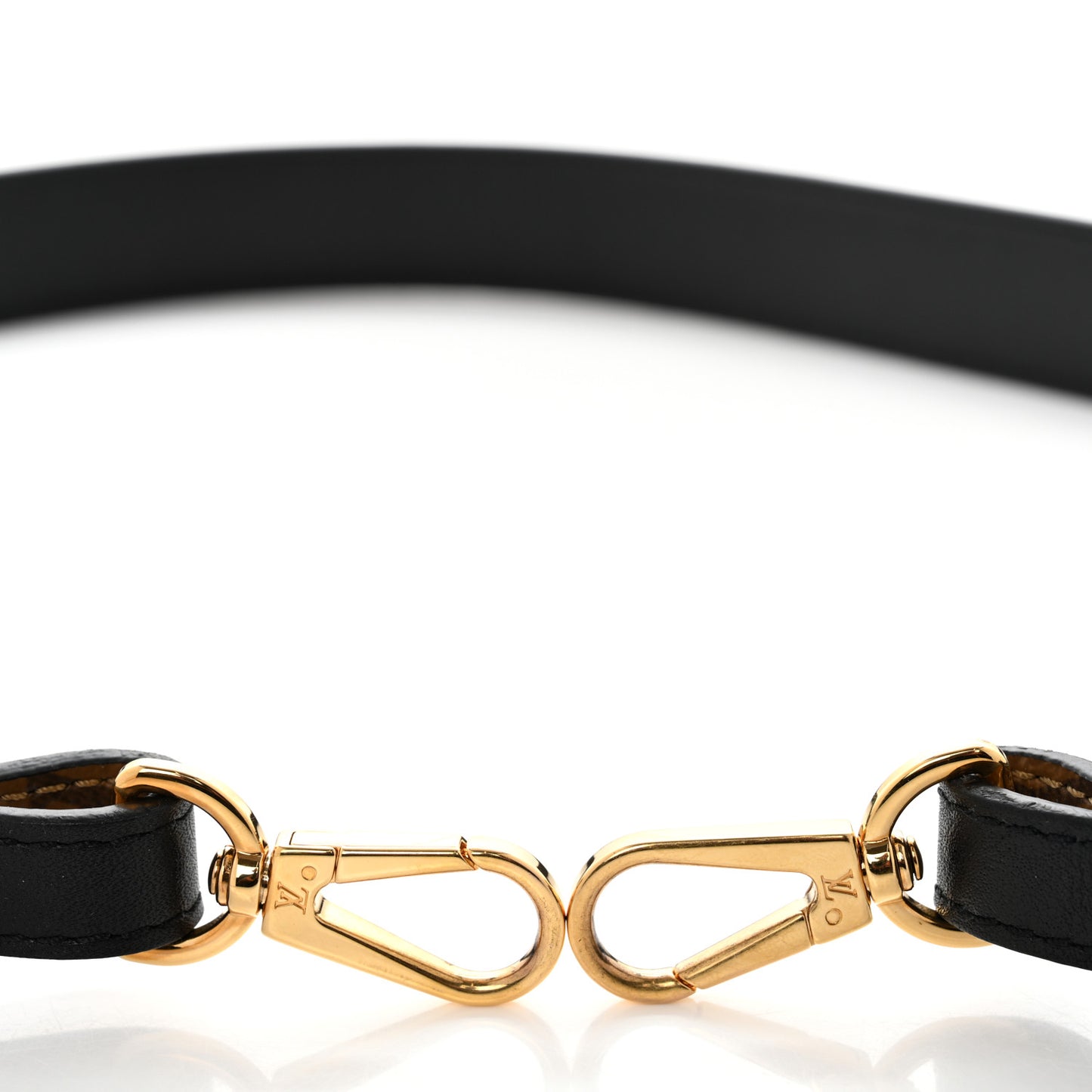 Reverse Monogram Bandouliere Shoulder Strap XL Black