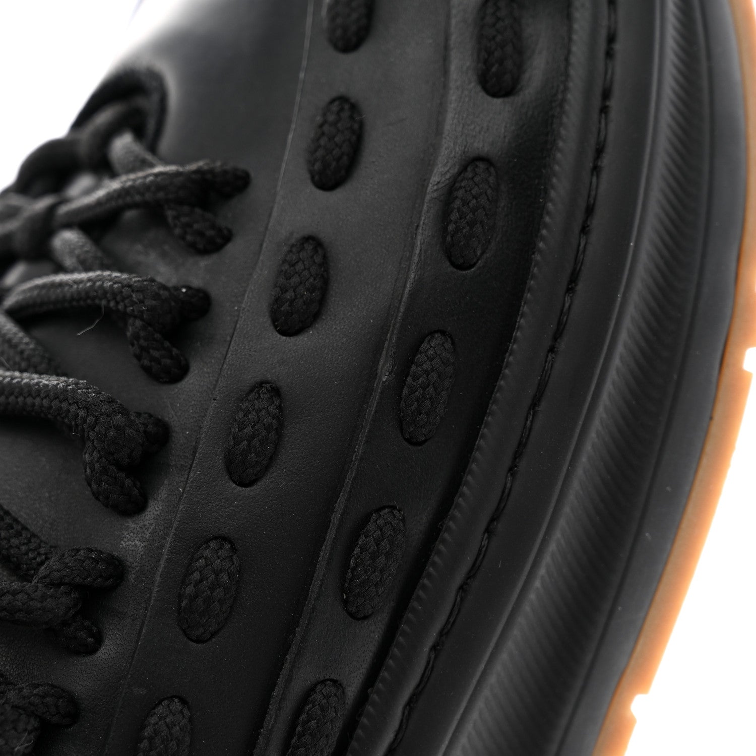 Bottega Veneta Calfskin Rubber Storm Larry Sneakers 40 Black 9 of 13