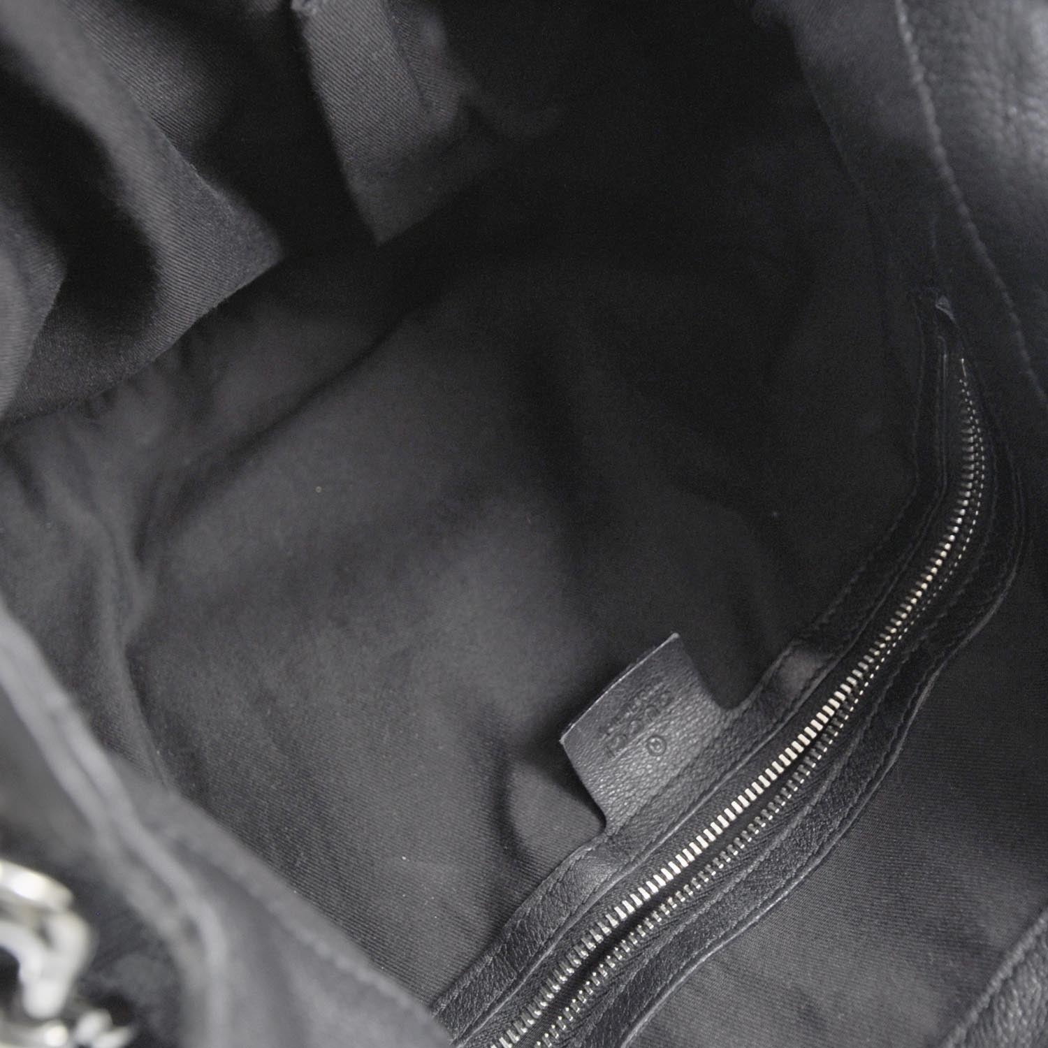 Gucci Monogram Medium Indy Hobo Black 7 of 11