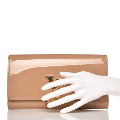Louis Vuitton Patent Louise Clutch Nude 2 of 8