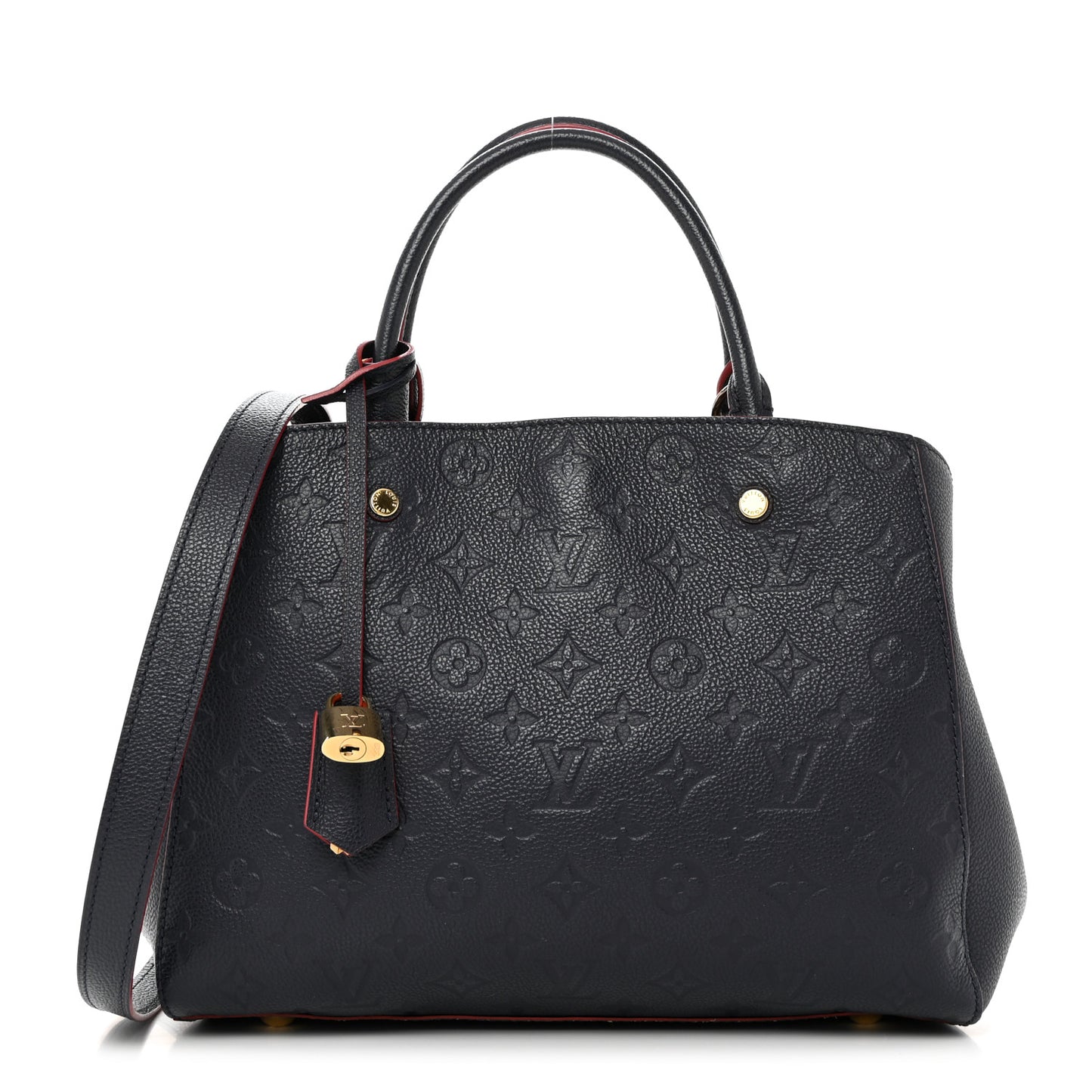LOUIS VUITTON Empreinte Montaigne MM Marine Rouge