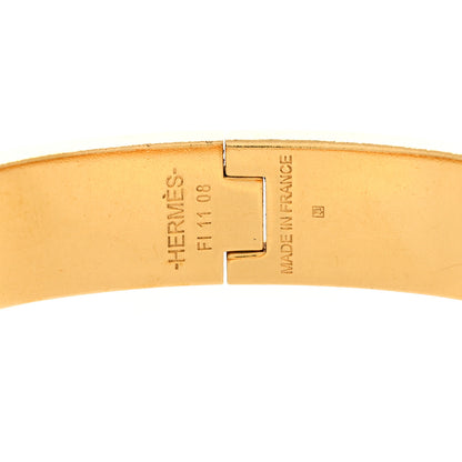 Hermes Enamel Narrow Clic Clac H Bracelet PM White 4 of 8