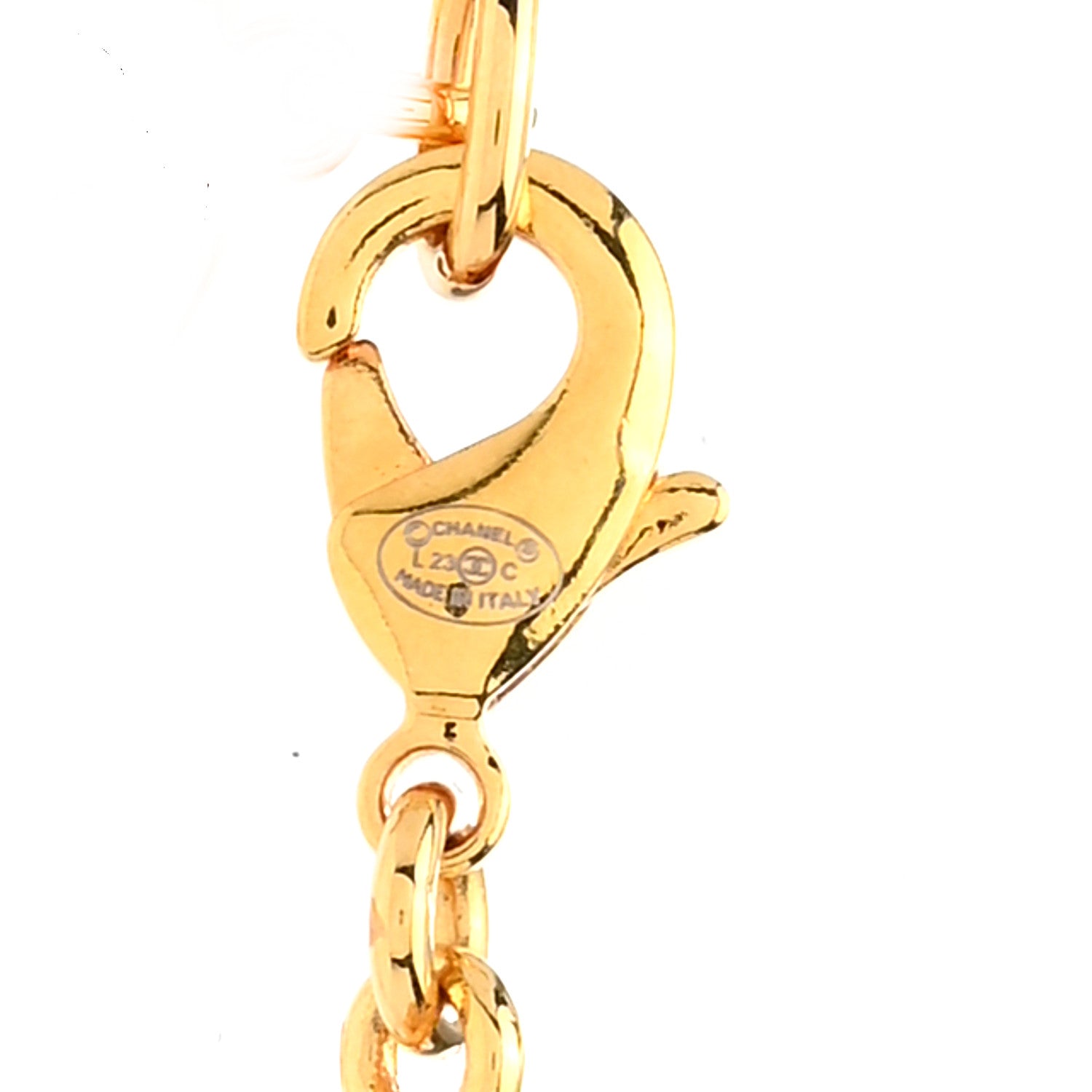 Chanel Metal Crystal CC Marquise Choker Gold 6 of 7