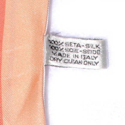 Chanel Silk Pearl CC N°5 Scarf Red Orange 5 of 6