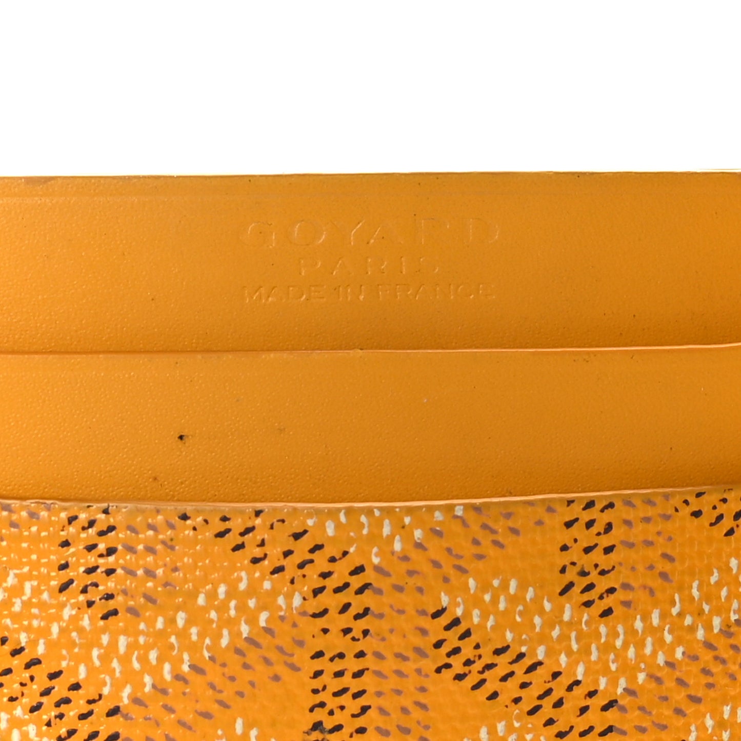 Goyardine Saint Sulpice Card Holder Yellow