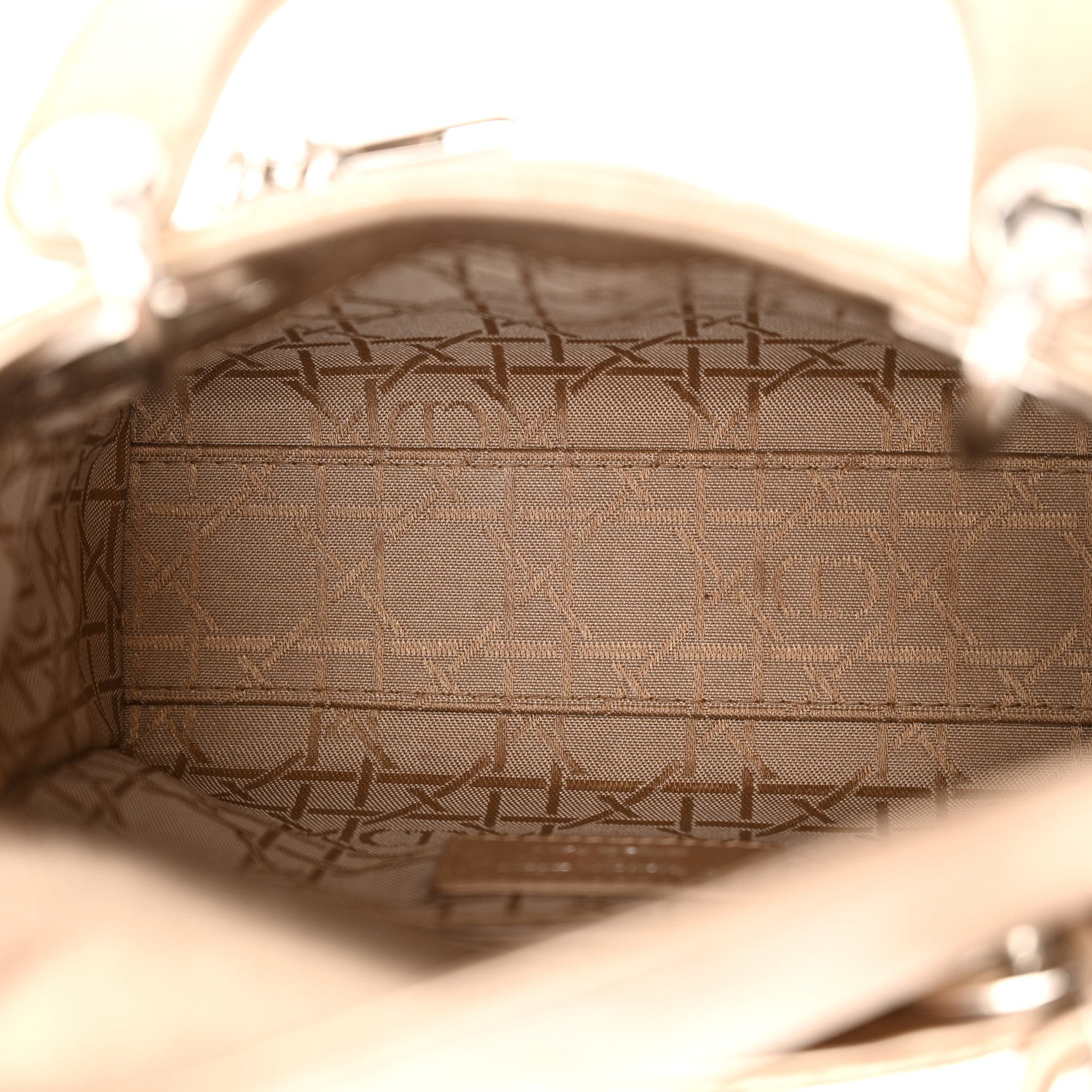 Christian Dior Metallic Lambskin Cannage Mini Lady Dior Gold 5 of 13