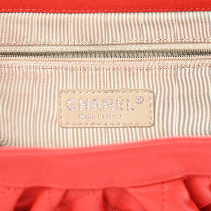 Chanel Washed Lambskin Medium Chain Around Messenger Red 5 of 10