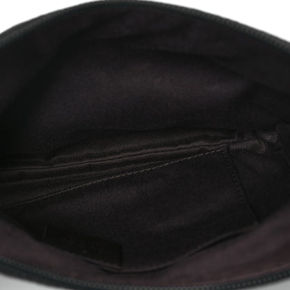 Gucci Denim Monogram Pochette Dark Brown 5 of 13