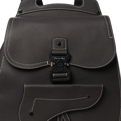 Christian Dior Grained Calfskin Maxi Gallop Sling Bag Grey 8 of 12