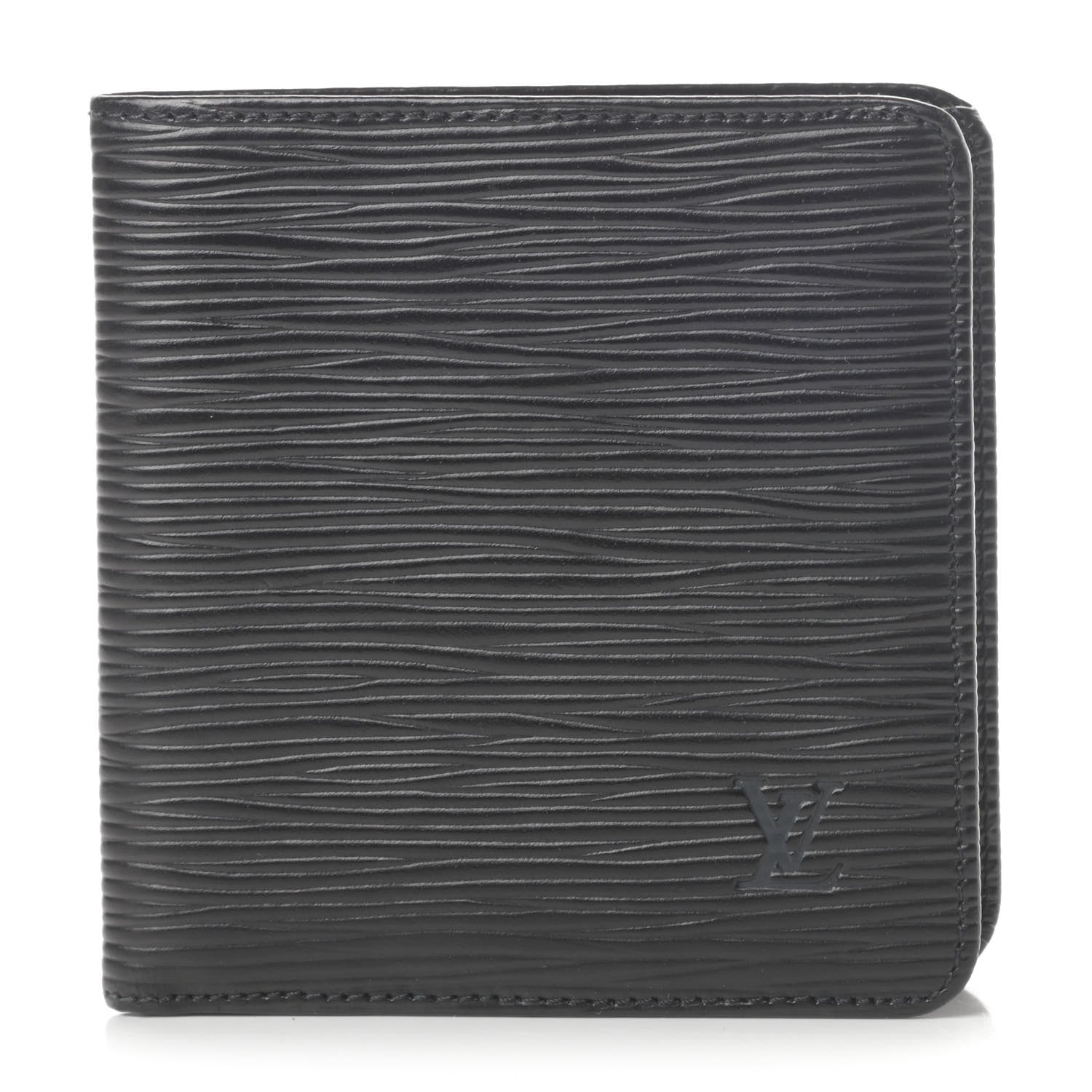 Louis Vuitton Epi 6 Card Billfold Wallet Black 1 of 8