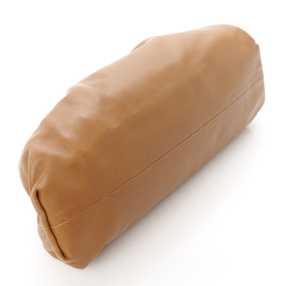 Bottega Veneta Smooth Butter Calf The Pouch Oversized Clutch Teak 4 of 9