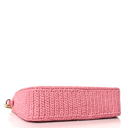 Prada Yarn Raffia Effect Crochet Re-Edition 2005 Shoulder Bag Petalo 4 of 10