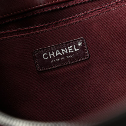 Chanel Caviar Quilted Large CC Accordion Shopping Bag Brown 8 of 9