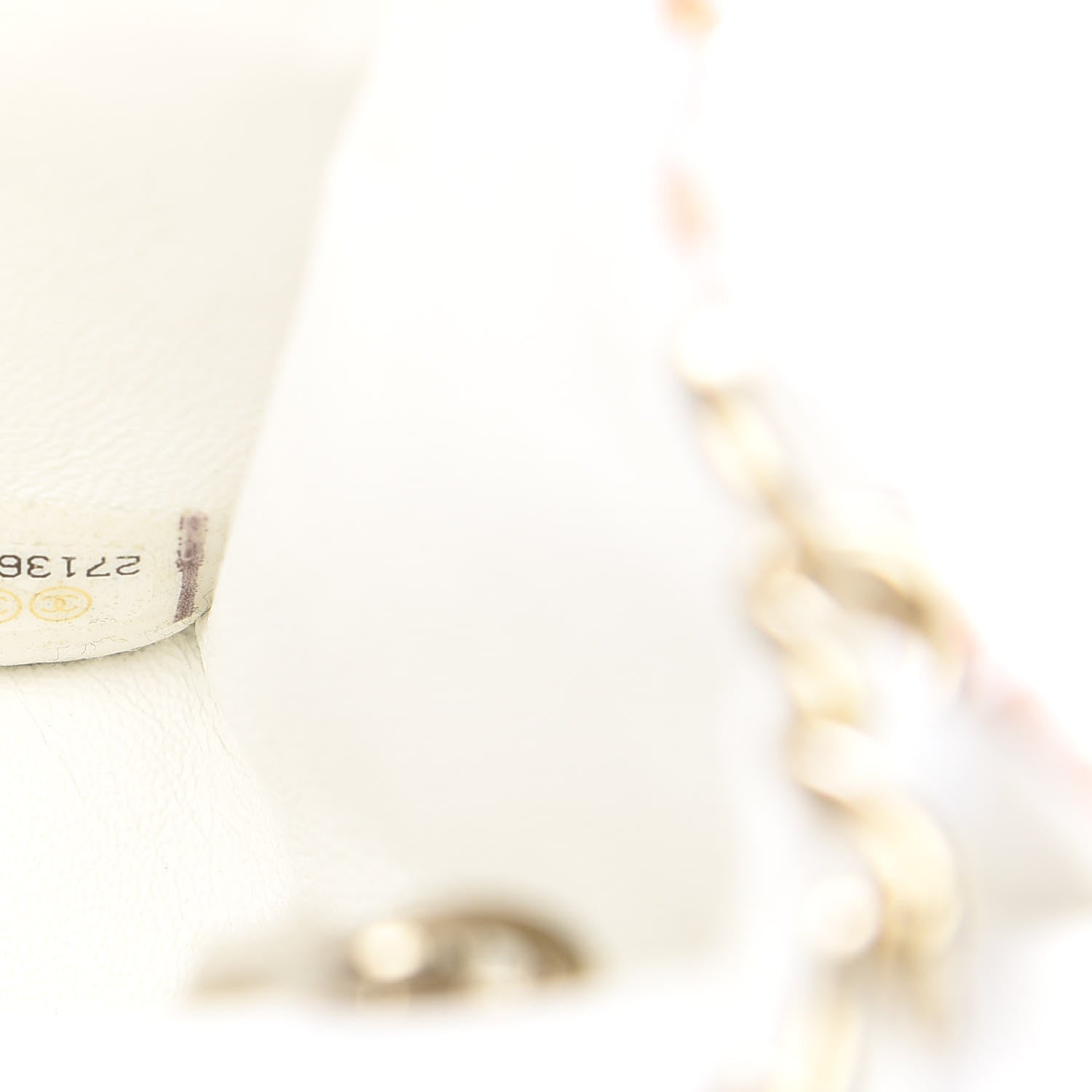 Chanel Tweed Braid Sequin Mini Flap White Pink Orange 7 of 10