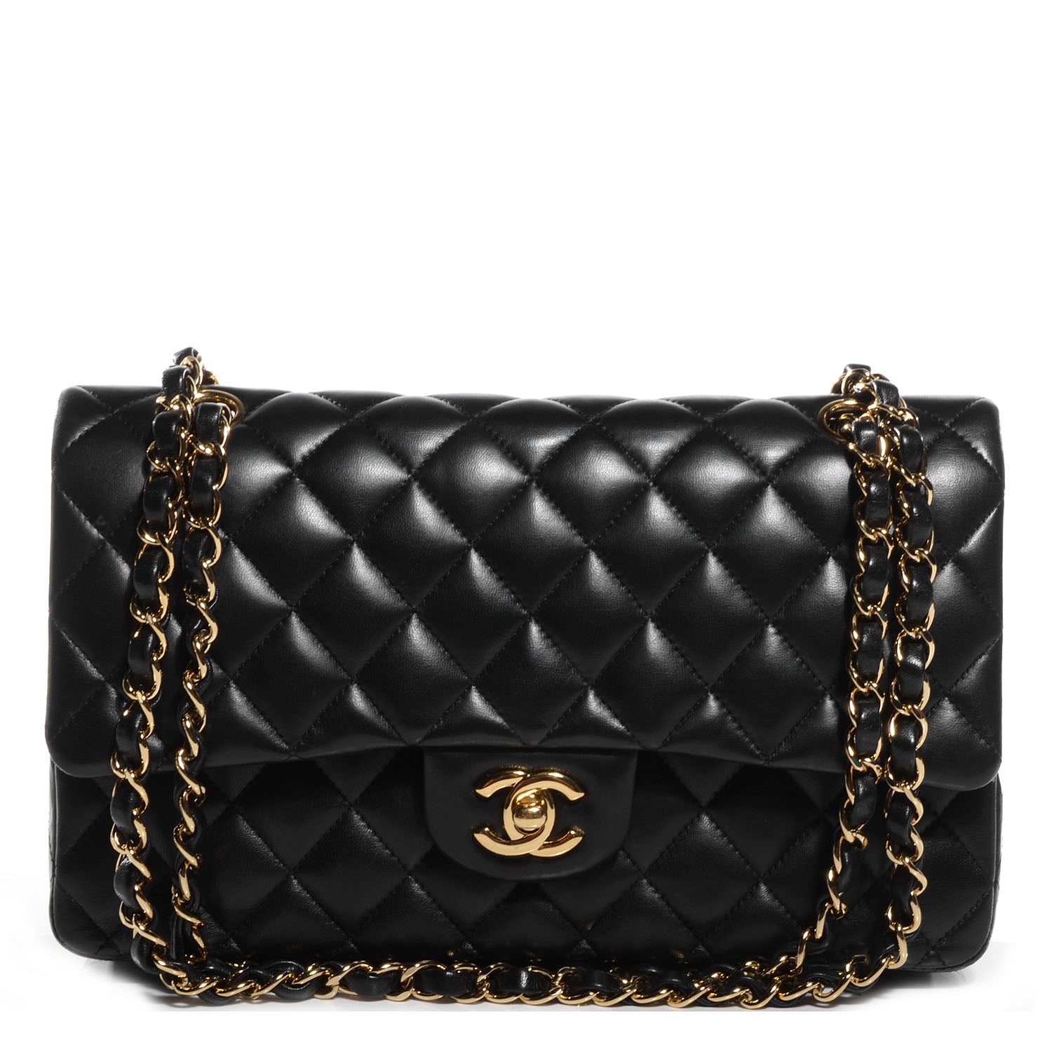 Chanel Lambskin Medium Double Flap Black 1 of 6