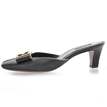 Louis Vuitton Suhali Ginger Mules 40 Black 1 of 6
