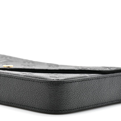 Louis Vuitton Empreinte Pochette Felicie Chain Wallet Black 9 of 10