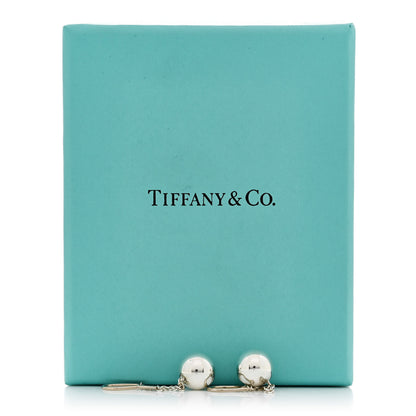 Tiffany Sterling Silver 10mm HardWear Ball Drop Earrings 5 of 5