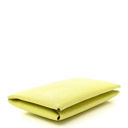 Hermes Chevre Mysore Verso Calvi Card Case Jaune Bourgeon Nata 4 of 8