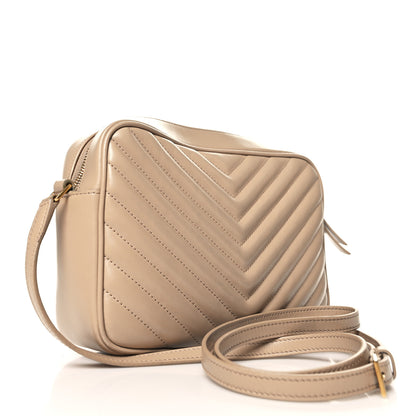 Saint Laurent Calfskin Matelasse Monogram Lou Camera Bag Nude Powder 3 of 11
