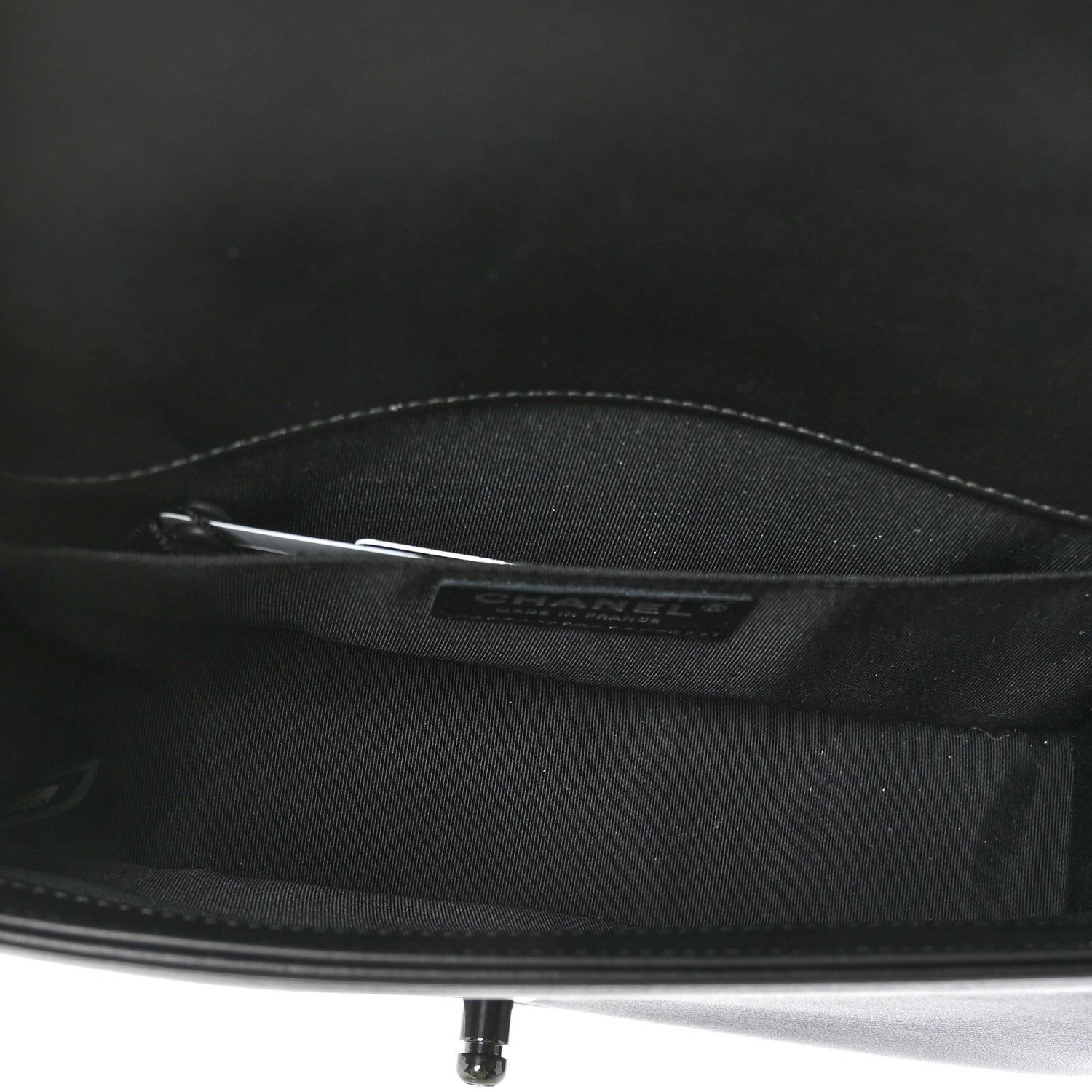 Chanel Calfskin Quilted Medium Boy Flap So Black 5 of 11