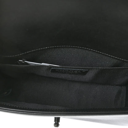 Chanel Calfskin Quilted Medium Boy Flap So Black 5 of 11