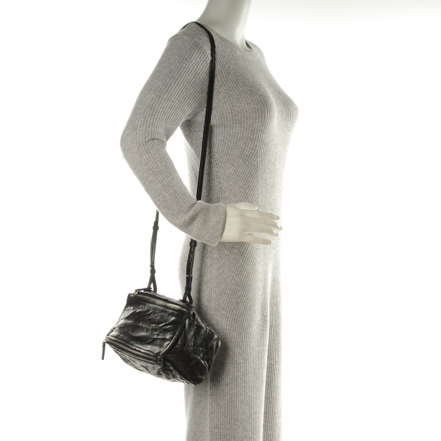 Givenchy Tumbled Sheepskin Mini Pandora Black 2 of 7